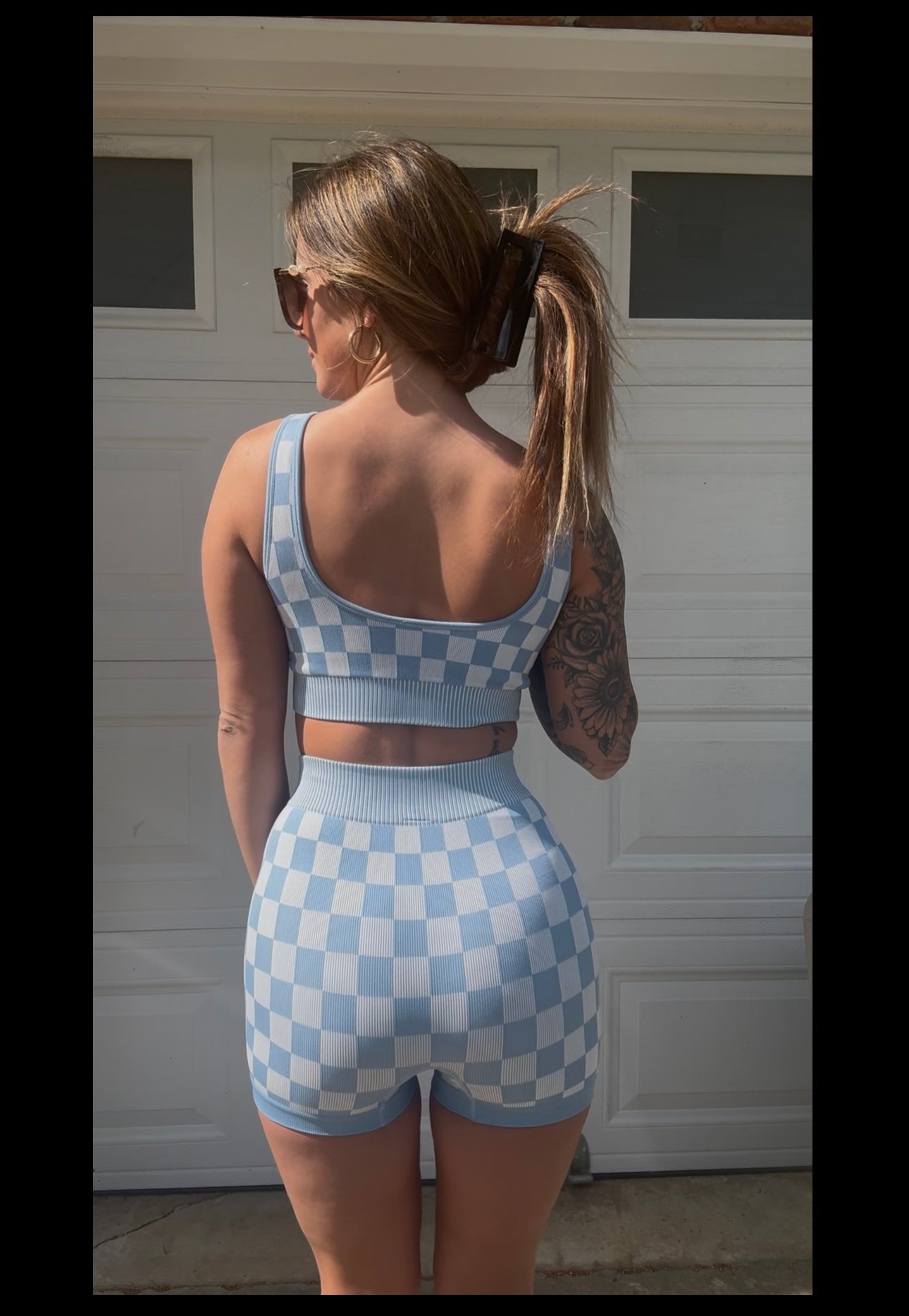 Blue Checkmate Set