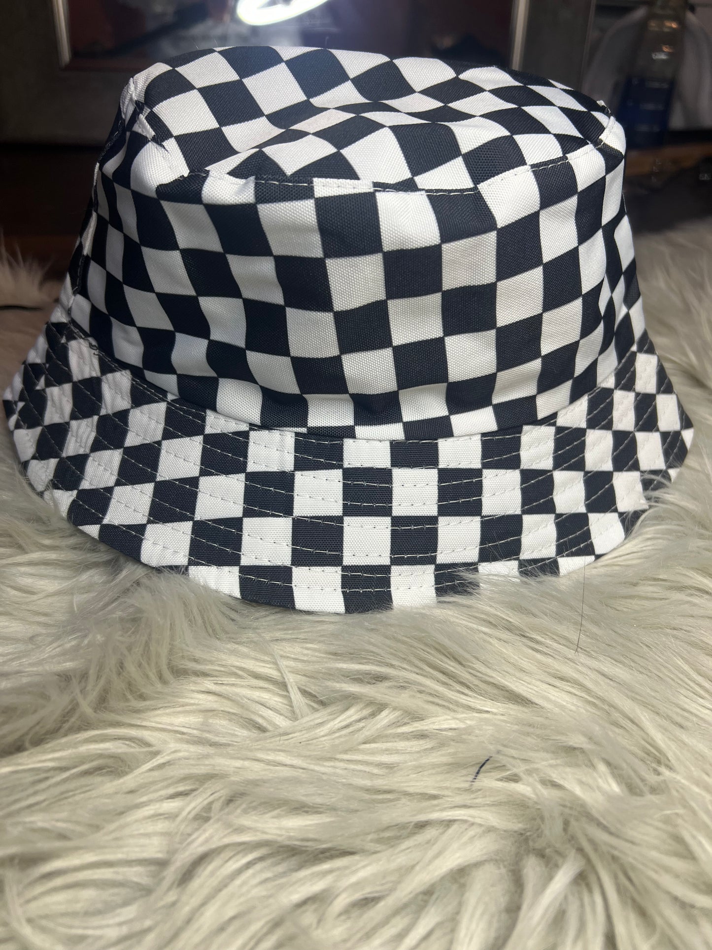 Checker Bucket Hat