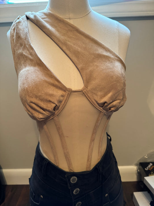 Mesh Corset Top